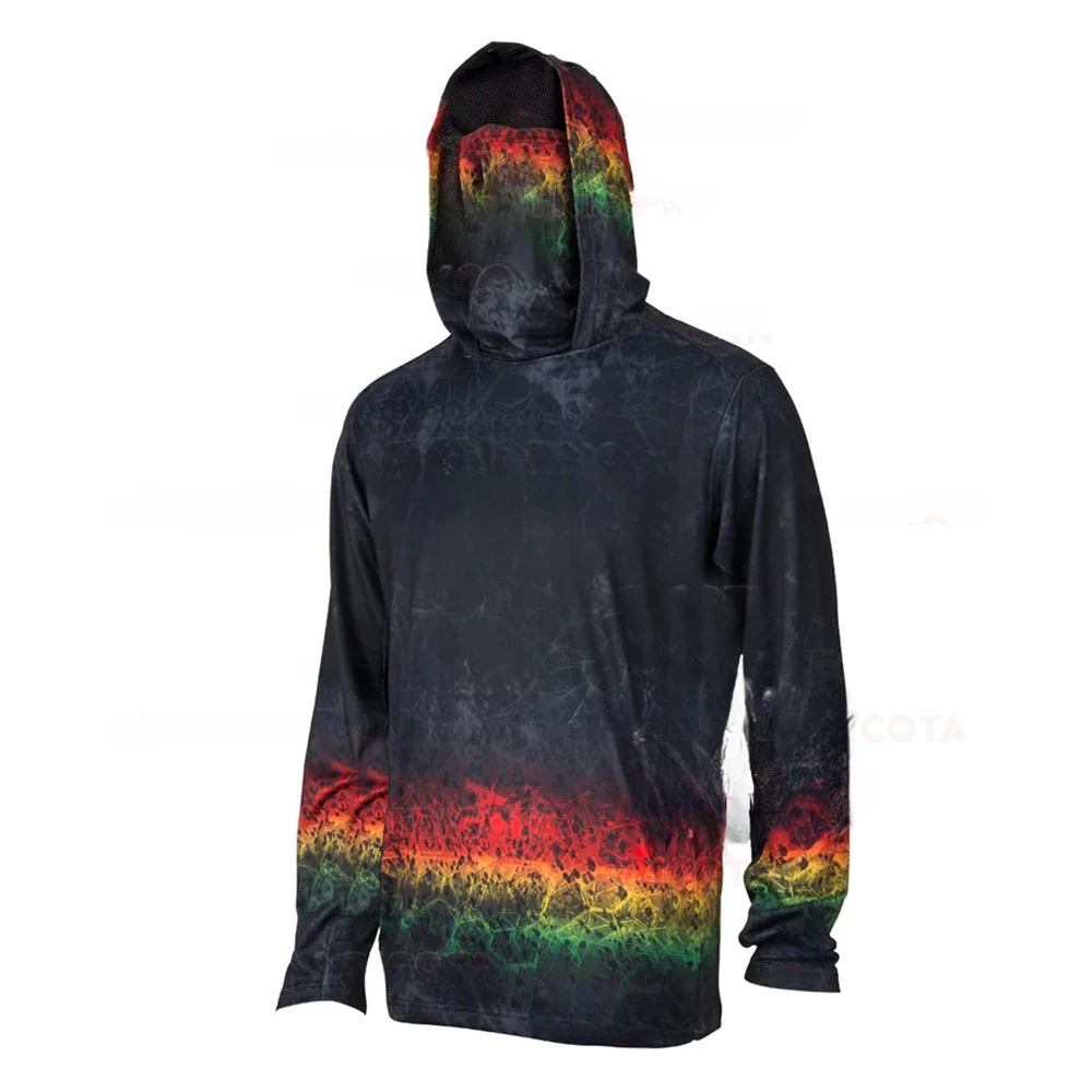 Fishing Shirt Uv Protection - Men's Fishing Hoodie Shirts UPF 50+