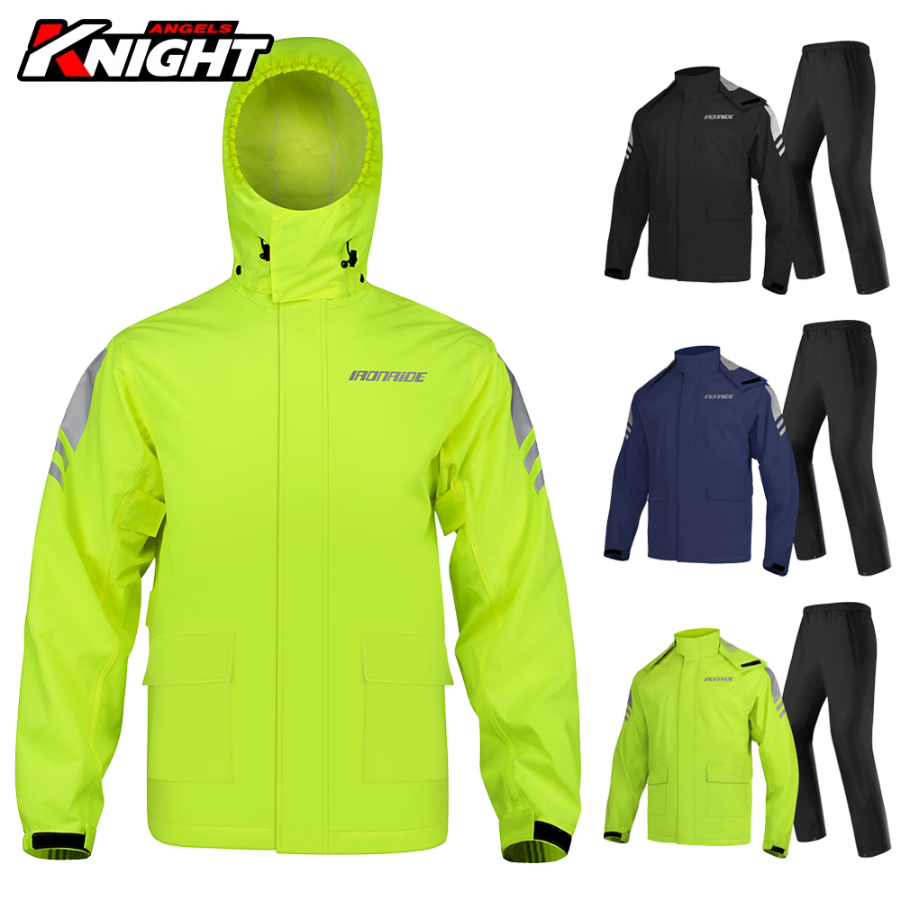 Fishing Rain Suit - Men's Motorcycle Raincoat Suit Reflective Outdoor
