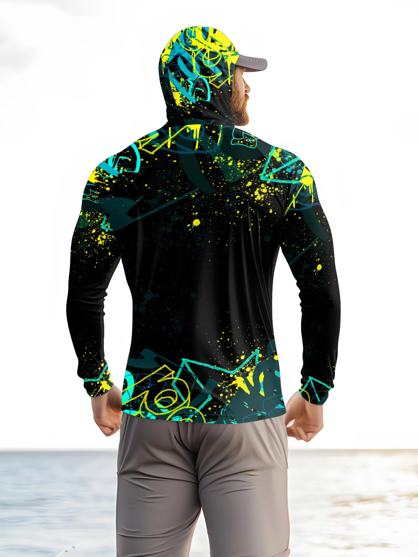 Men UPF50+ Fishing Hoodie With - đánh giá và giá Fishing Mask Sun Protection