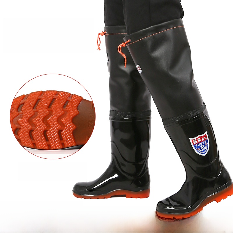 Thickened Over-Knee Rain Boots - đánh giá và giá Fishing Pants Waterproof