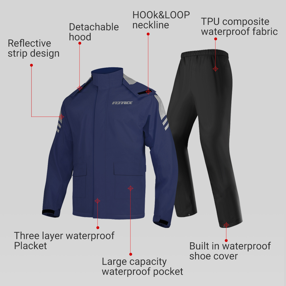 Men's Motorcycle Raincoat Suit - đánh giá và giá Fishing Rain Suit